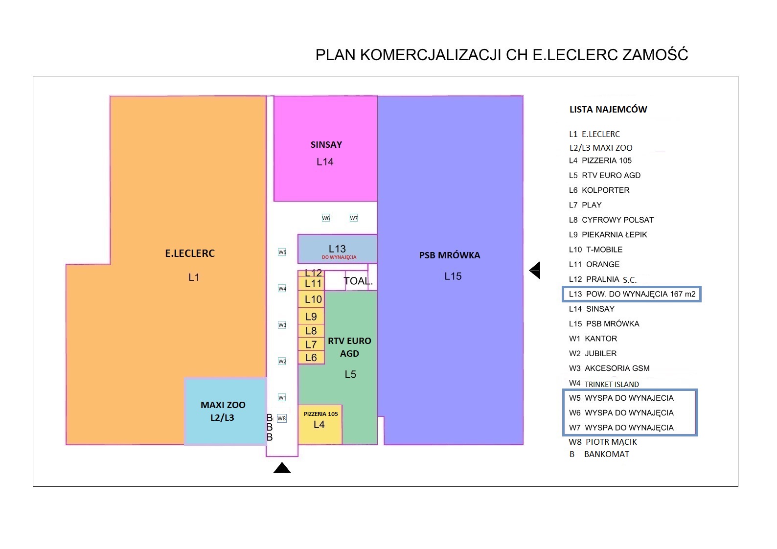 Plan galerii | LECLERC Zamość